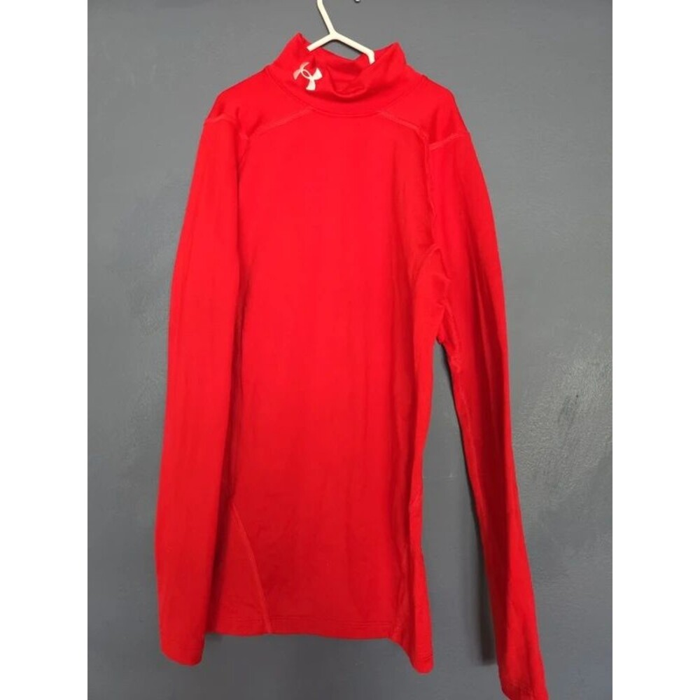 Under armor cold gear long sleeve shirt red